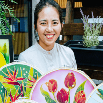 Batik Ying, textiles and painting teacher